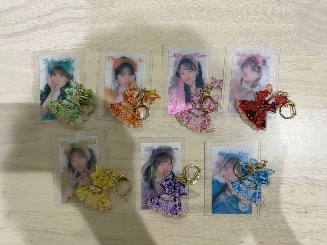 FRUITS ZIPPER全メンバーアクキー、トレカセット