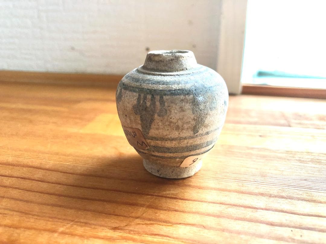 【タイ・骨董】宋胡録（スンコロク）鉄絵 小壺（1301年~1600年）