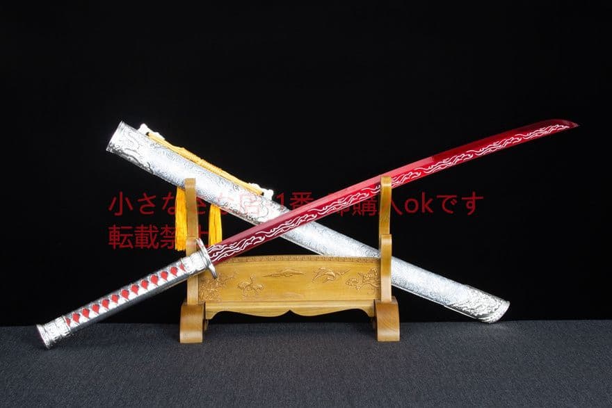 炎浪慕寒繍春刀-高性能マンガン鋼 古兵器 武具　刀装具　日本刀　模造刀 居合刀