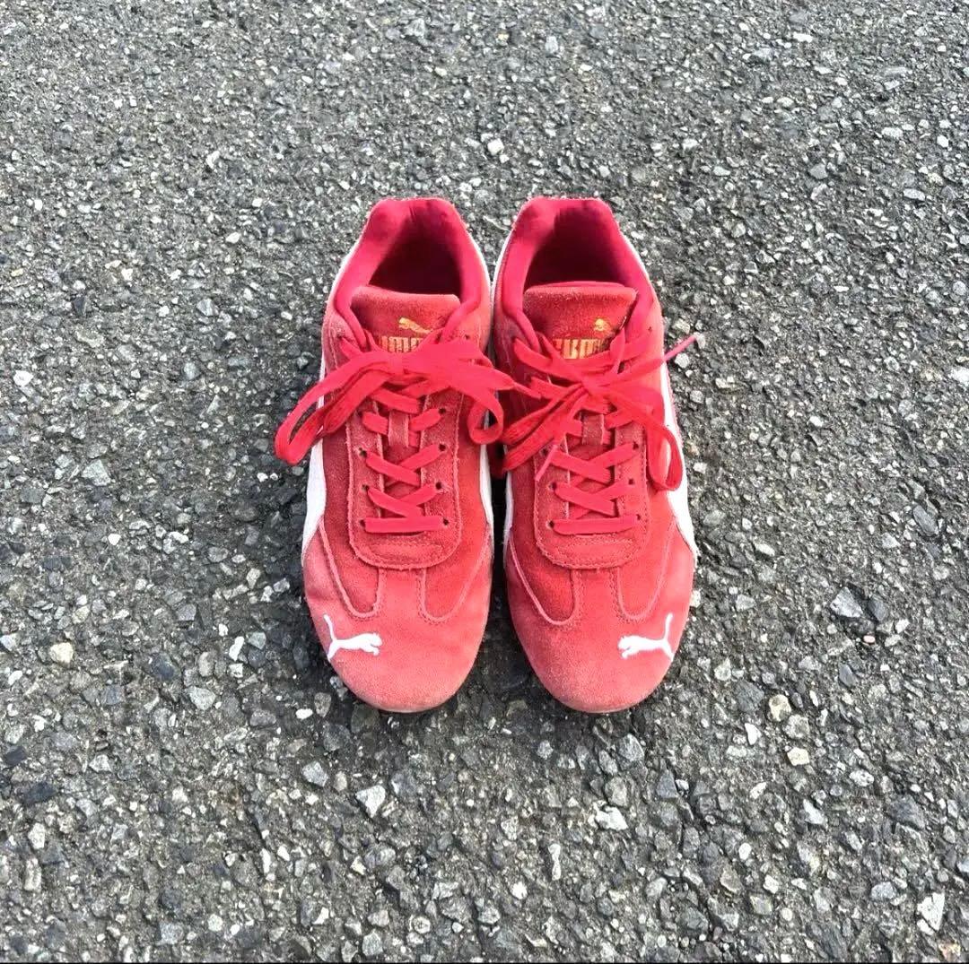 PUMA　プーマ　スピードキャット　　赤色　レッド　スニーカー 25.5cm