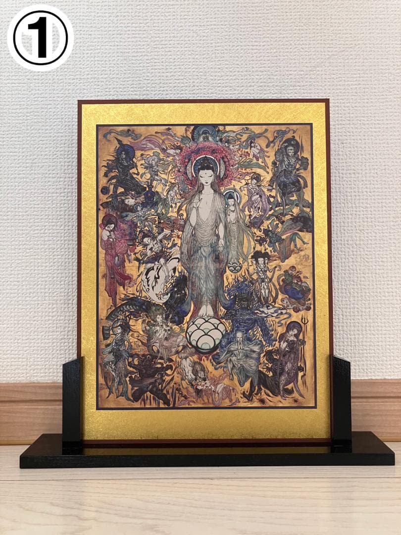 ※最終値下げ【非売品】天野喜孝作 「法華経画」スタントパネル＆下敷き
