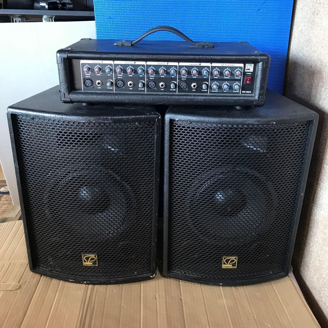 CLASSIC PRO PA10/4 ミキサー PAスピーカー ペア ジャンク