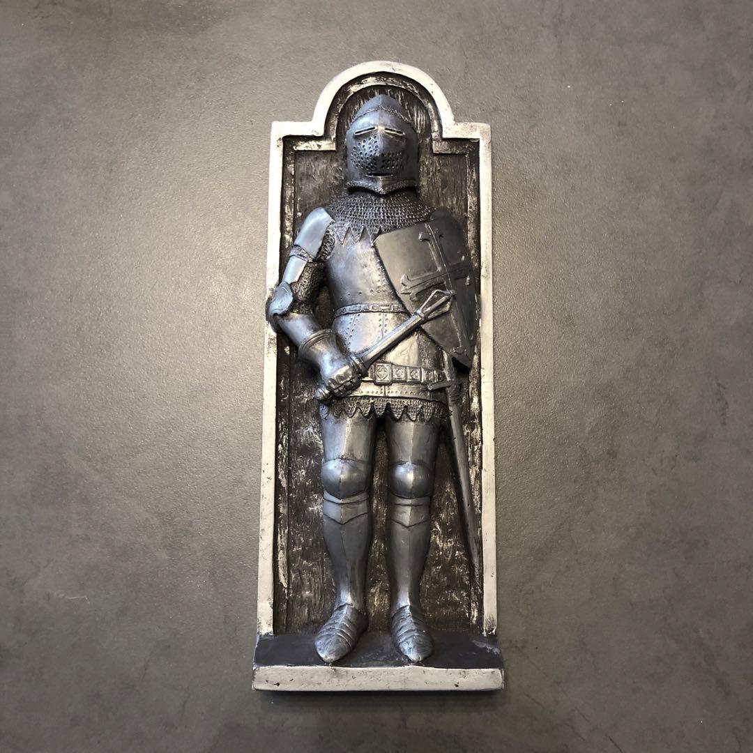 イギリスハンドメイドMarcus Designナイト騎士プラーク壁掛けビンテージ
