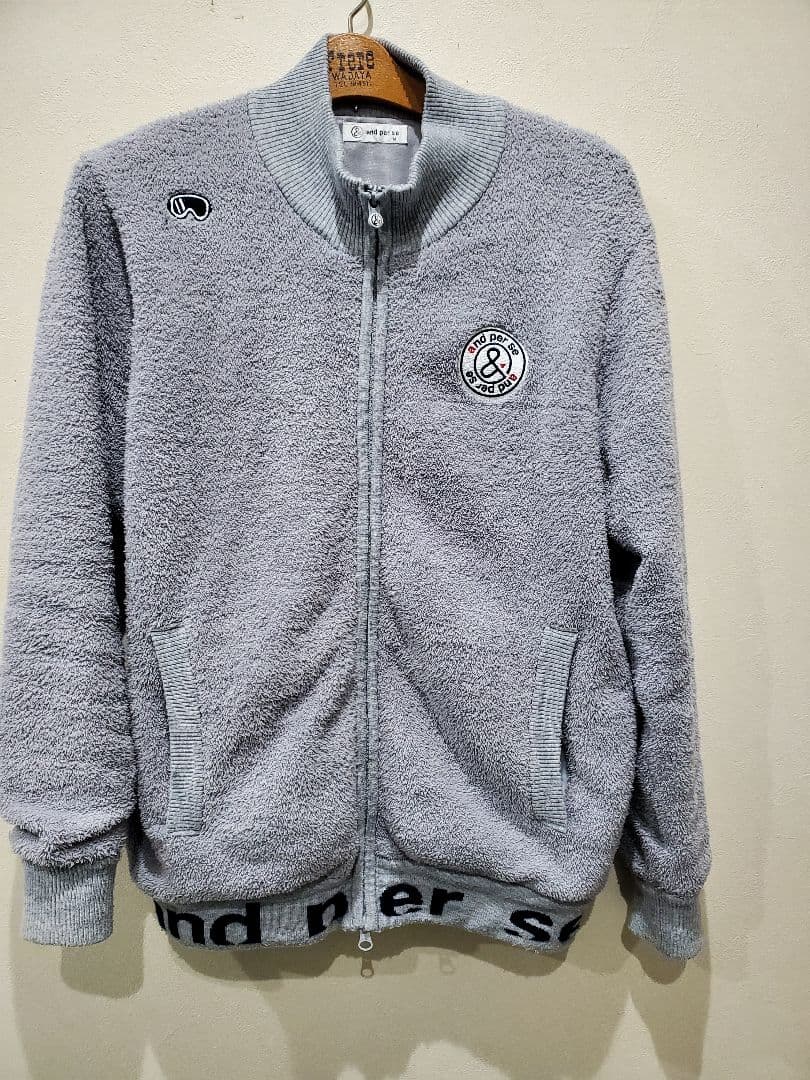 最終価格 and per se 高性能フリース 防風 ジャケット M グレー