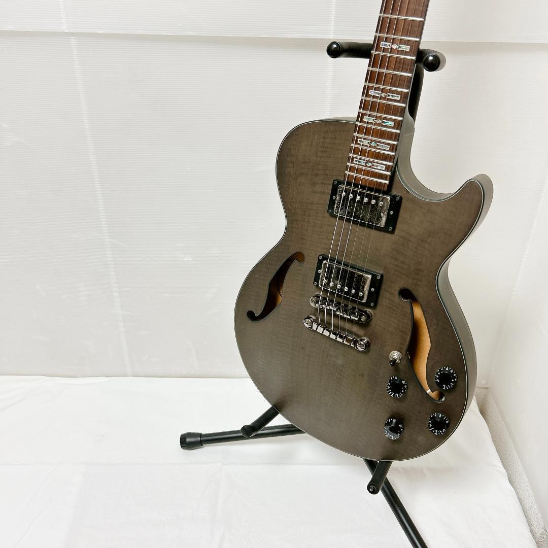 美品 Ibanez アイバニーズ セミアコ AGS83B アッシュグレー