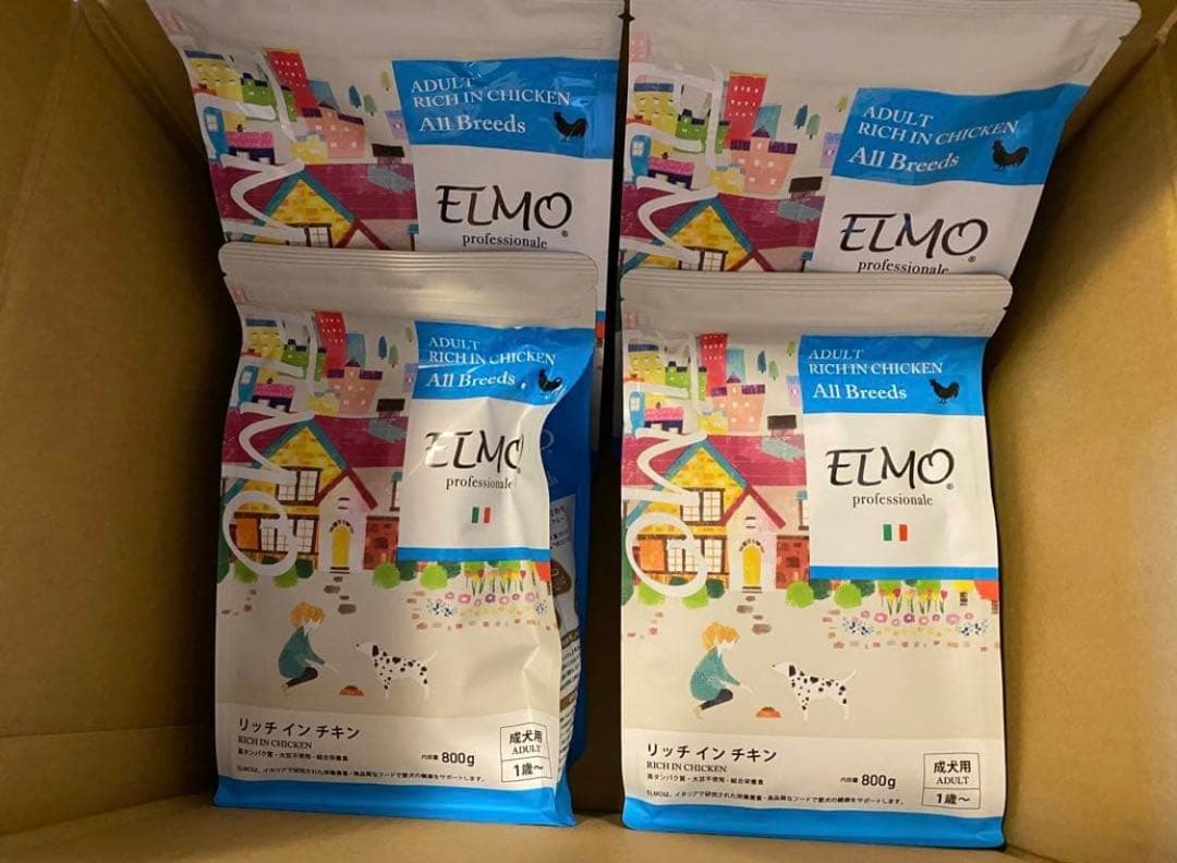 ELMO エルモ　リッチインチキン ドライフード 800g×4袋　ドックフード