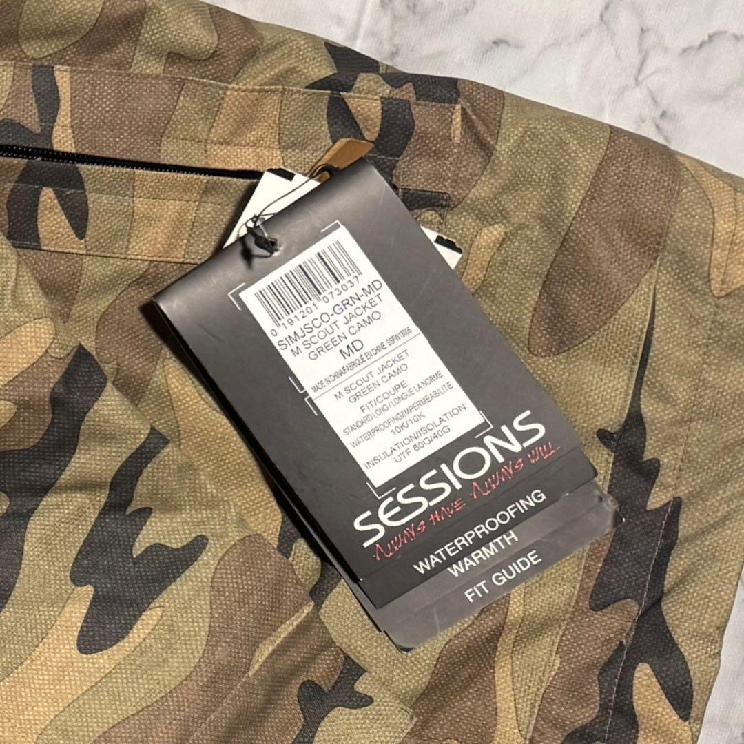 新品未使用☆SESSIONS カモフラージュ スノーボードウェア Mサイズ