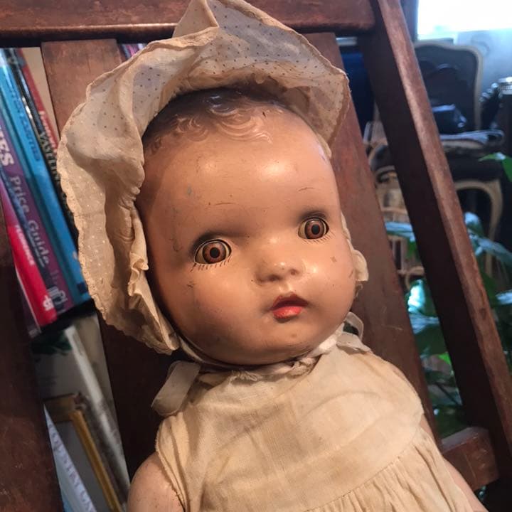 超希少★アンティーク　1900年代　コンポジション赤ん坊ドール人形 ヴィンテージ