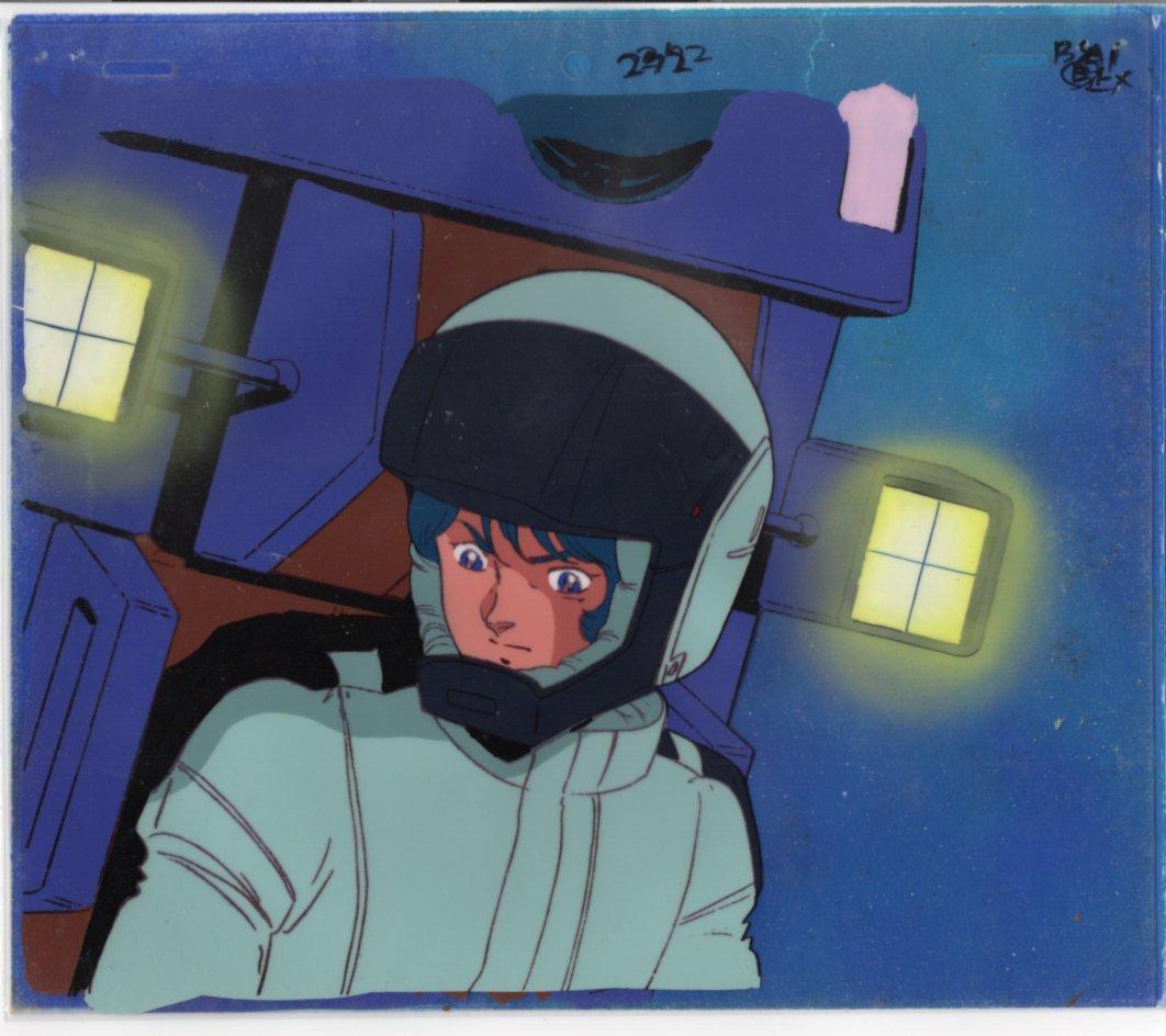ガンダム　直筆背景画　セル画