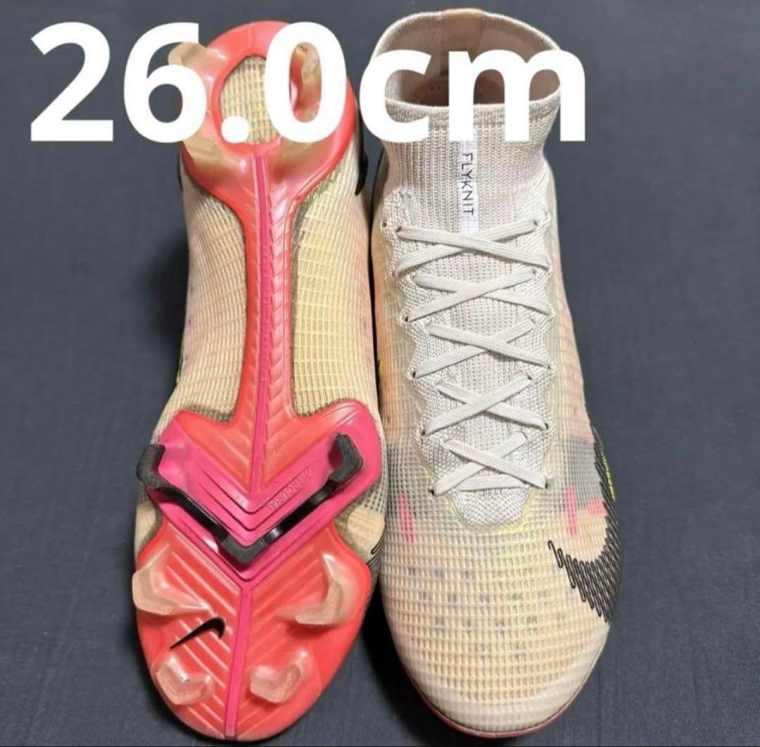 NIKE マーキュリアルスーパーフライ8 FG 26cm 249