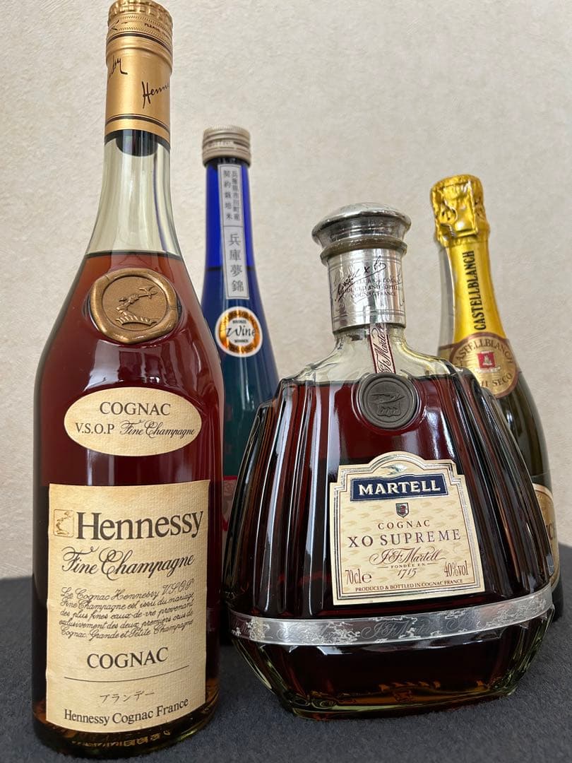 新品未開封❤️マーテルブランデー、マーテル XO SUPREME、ヘネシーVSOP