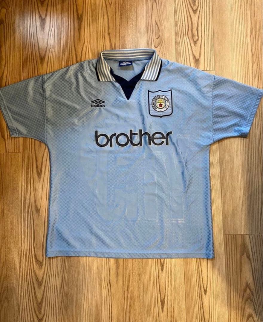 90s UMBRO 95/97 オアシス マンチェスターシティ ユニフォームXL