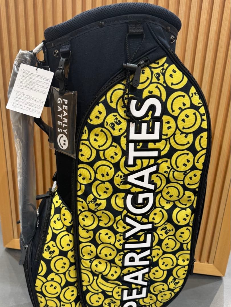 新品 PEARLY GATES スマイリーフェイス ゴルフバッグ