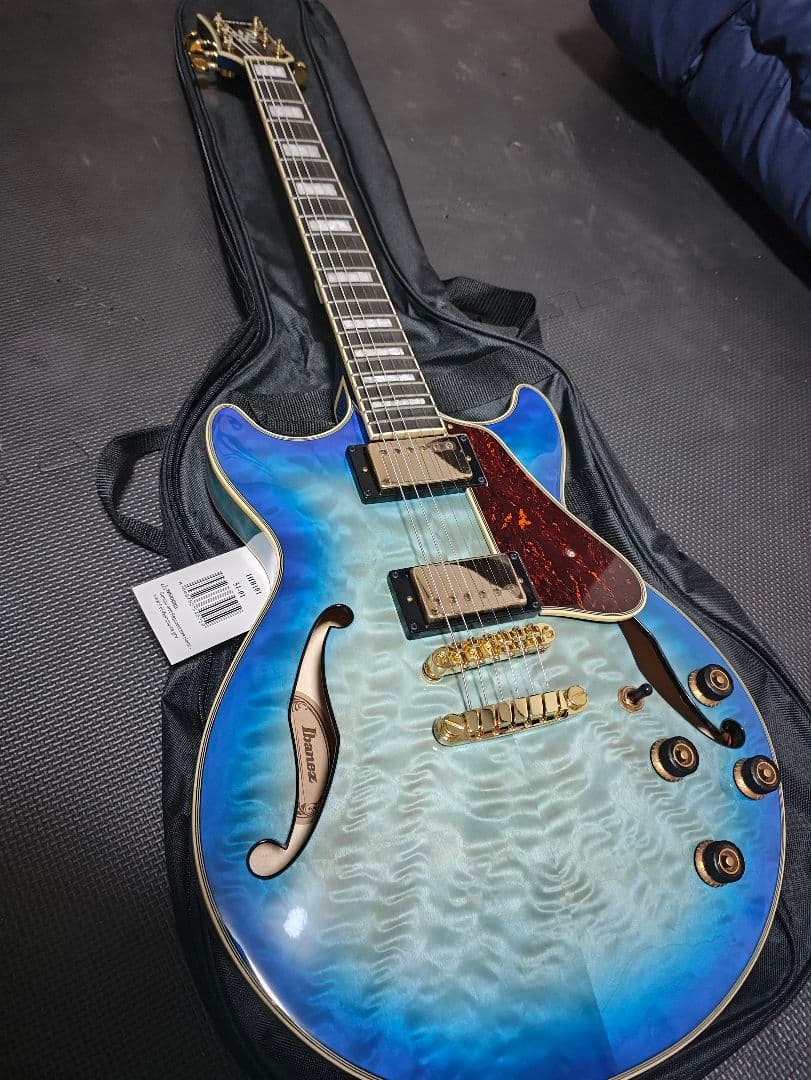 【新品】 Ibanez AM93QM/JBB セミアコ