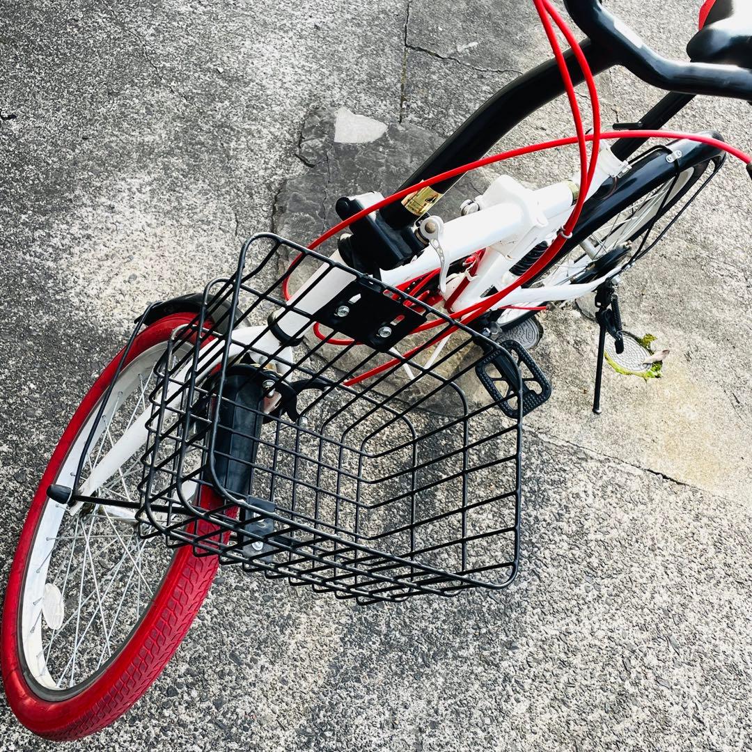 折り畳み自転車 GRAPHIS 20インチ リアサス シマノ6段変速 ミニベロ
