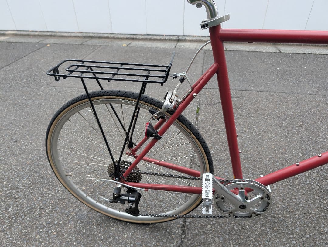 TokyoBike 26 レッドシティサイクル 木製バスケット付き