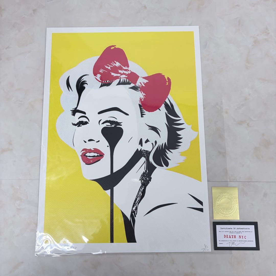 DEATH NYC マリリンモンロー 世界限定100枚 現代アート 直筆サイン