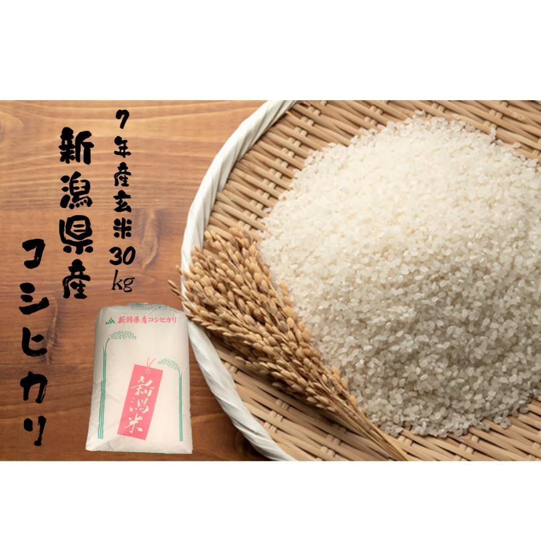 新潟南魚沼産 新米コシヒカリ 30kg 令和7年度産 玄米（特別栽培米)送料無料