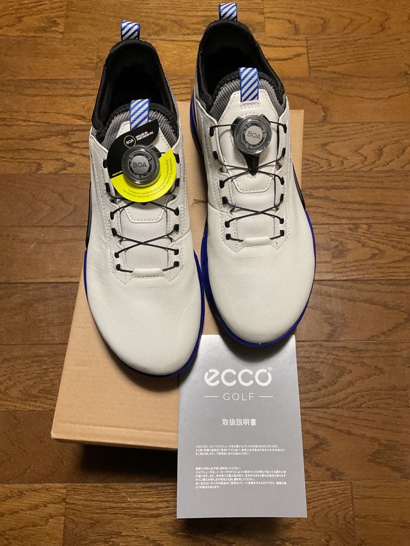 eccoゴルフシューズ バイオム C4 ボア EU40 ホワイト/ブルー