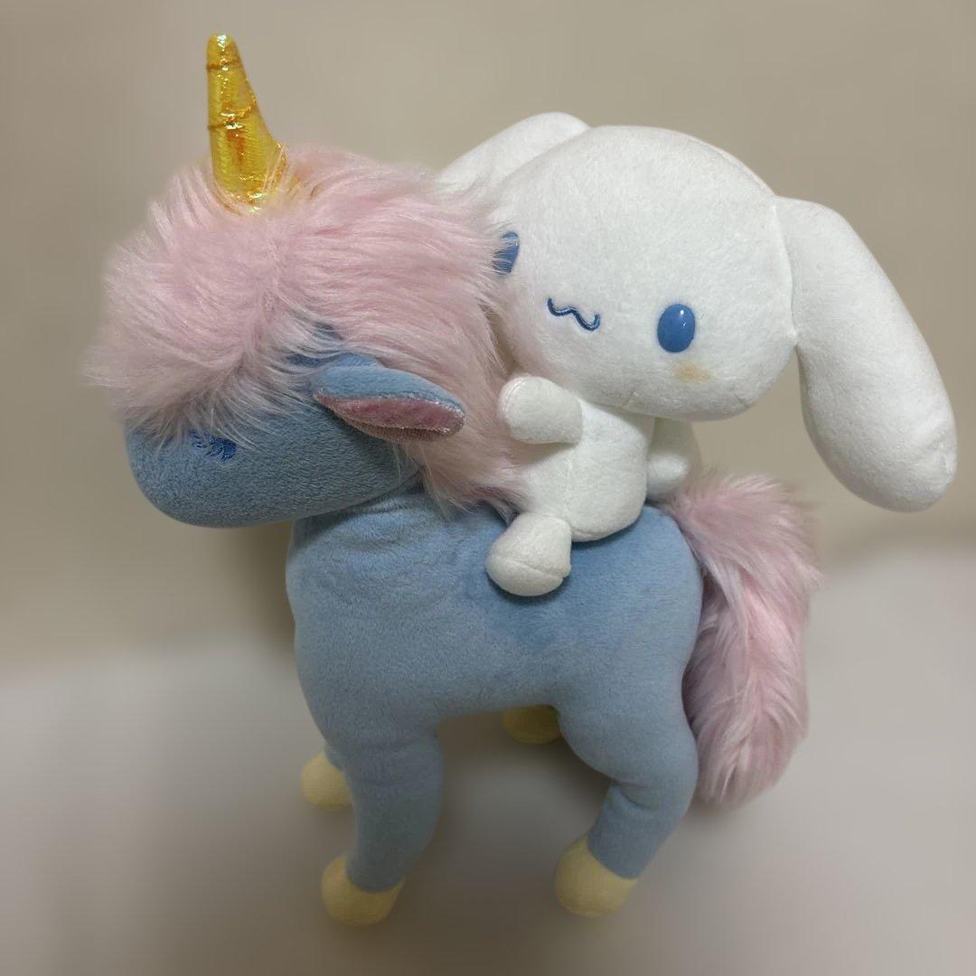 シナモン ユニコーン ふわふわシナモロール展　限定 ぬいぐるみ　紙タグ付き