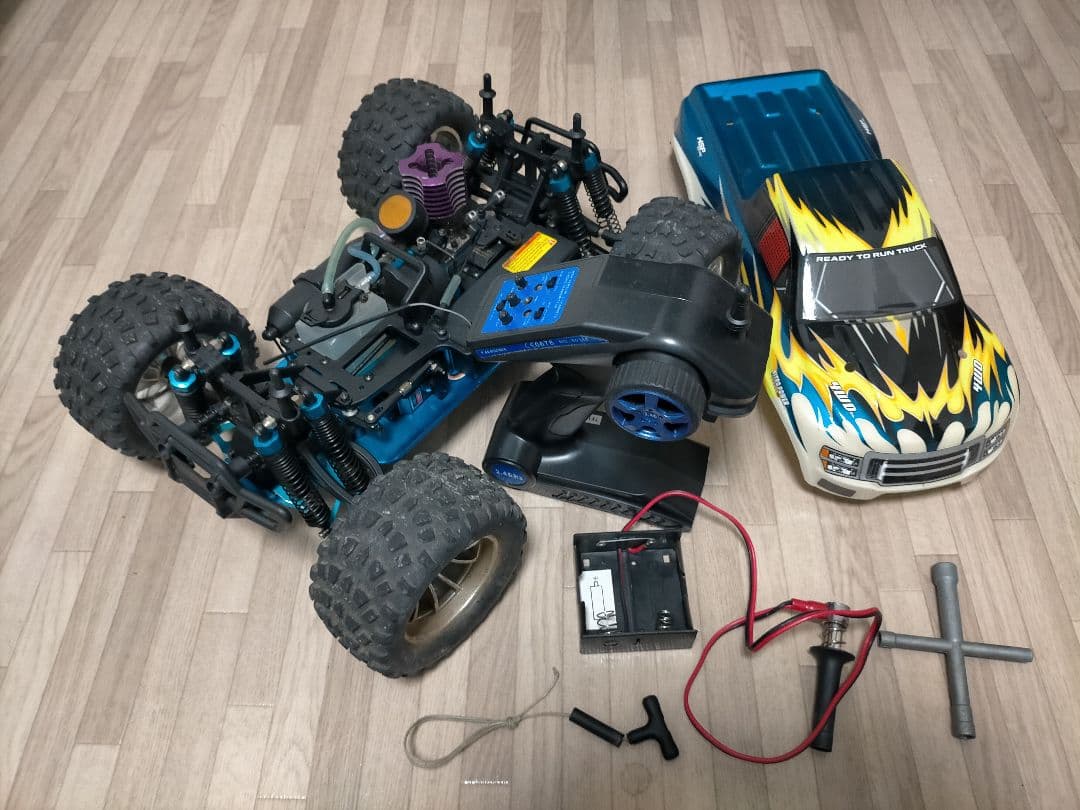 ★送料無料★ジャンク　HSPエンジンラジコン4WDオフロードバギーモントラ