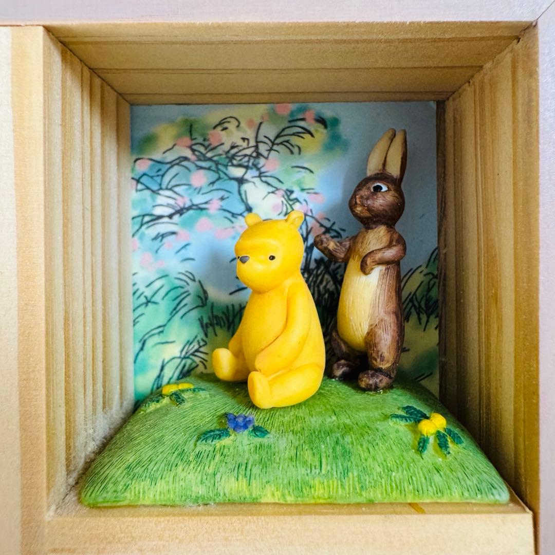 ディズニー アンティーク くまのプーさん 壁掛け ジオラマ クラシックプー