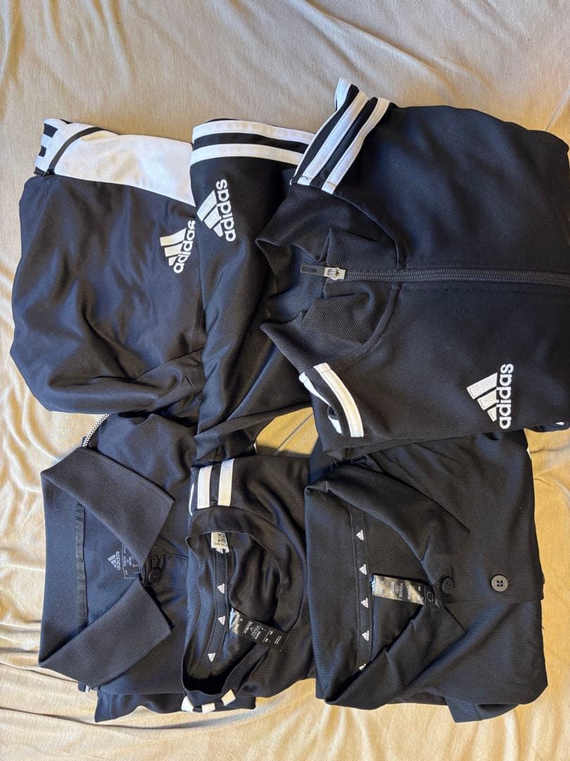 adidas 黒ジャージ 6点セットまとめ売り