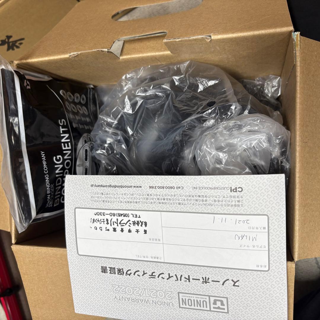 UNION MILAN スノーボード　ビンディング ブラック　M 2021/22