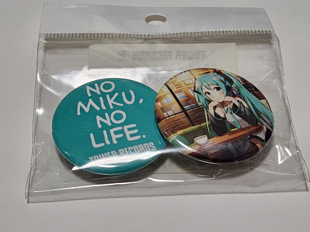 初音ミク 缶バッジ TOWER RECORDS タワレコ