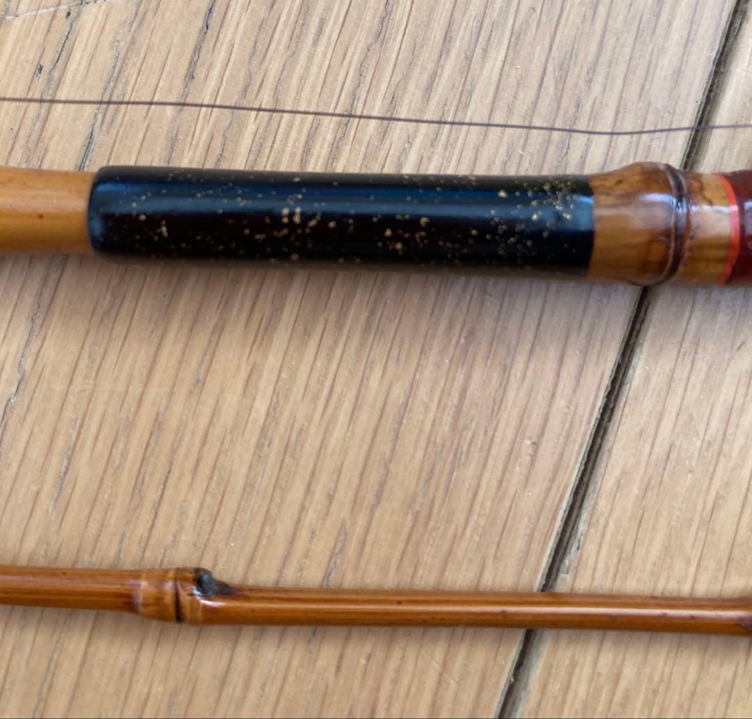 江戸和竿　実釣未使用・完品　ハゼ用水雷竿　東作一門　寿代作　2継　93ｃｍ