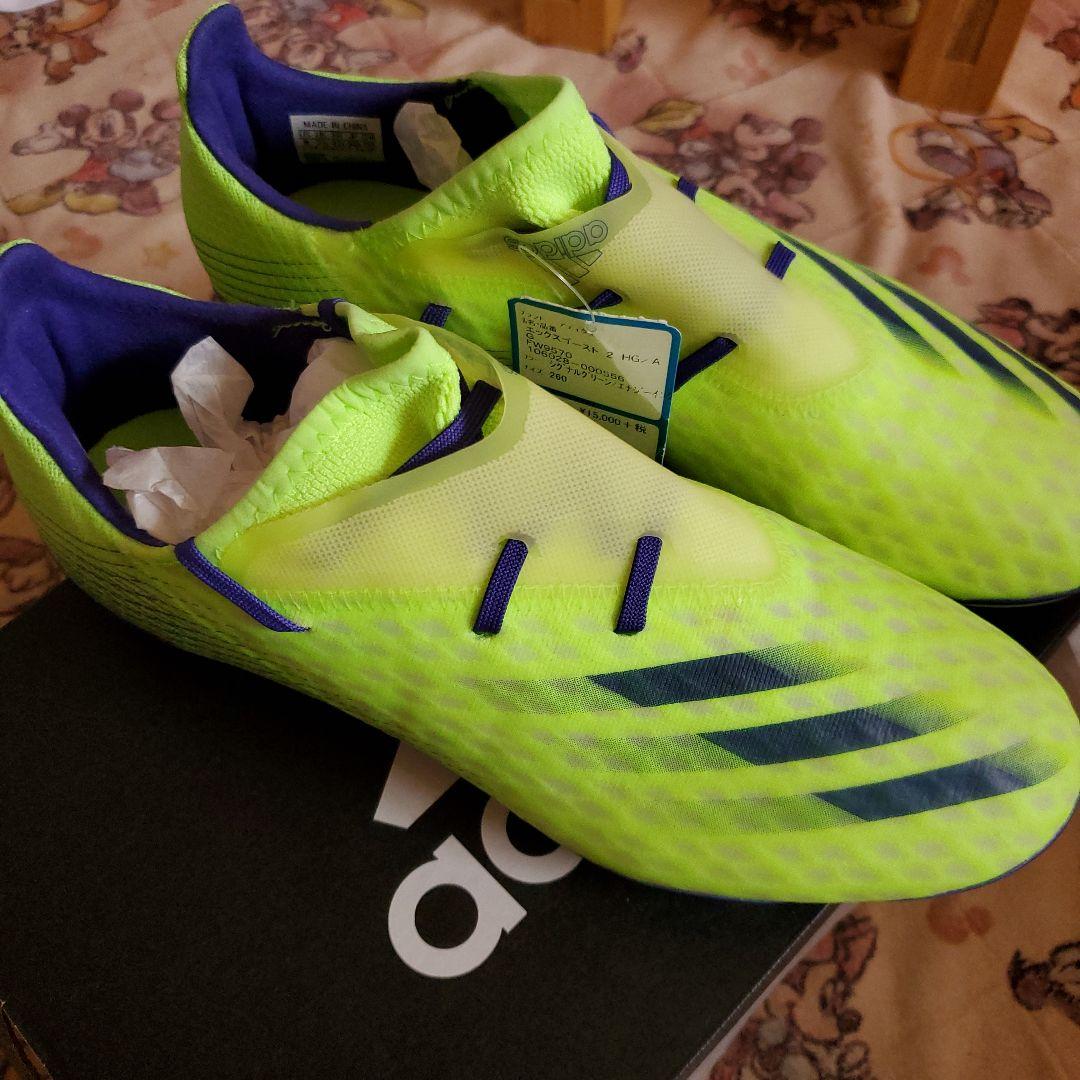 adidasサッカー　スパイク　エックスゴースト　26センチ