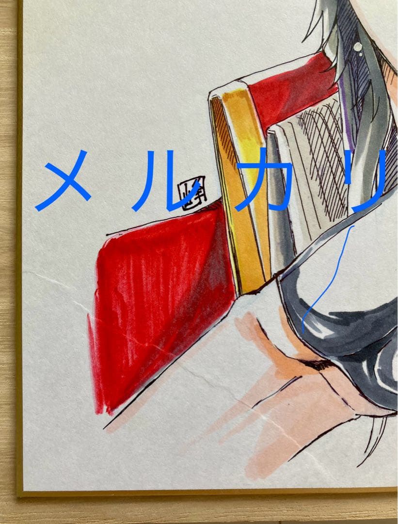 サウザンドメモリーズ　千メモ　抽プレ　直筆イラスト色紙　バルトロ