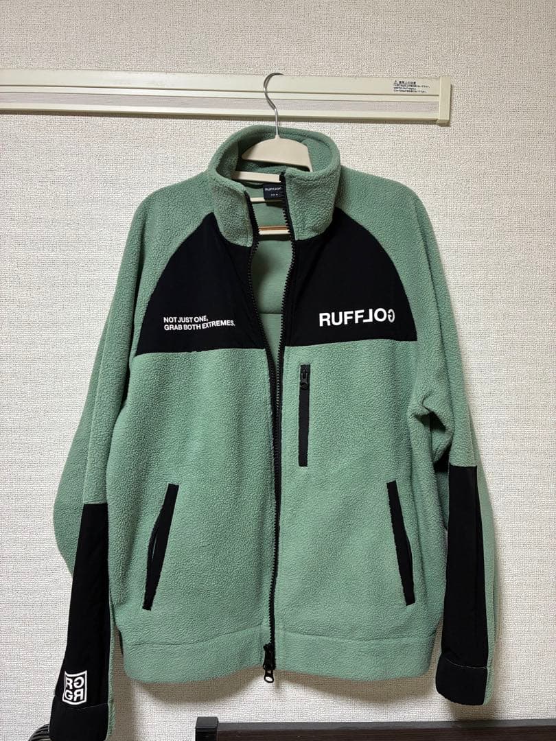RUFFLOG ラフロッグ　フリースブルゾン M ミントグリーン