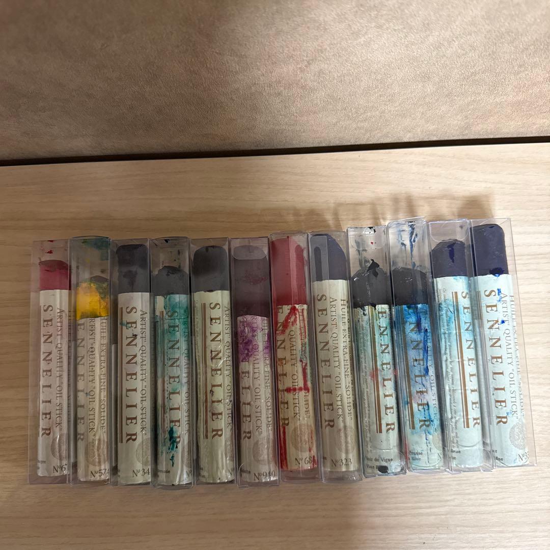 セヌリエ（SENNELIER）オイルスティック 12本まとめ売り