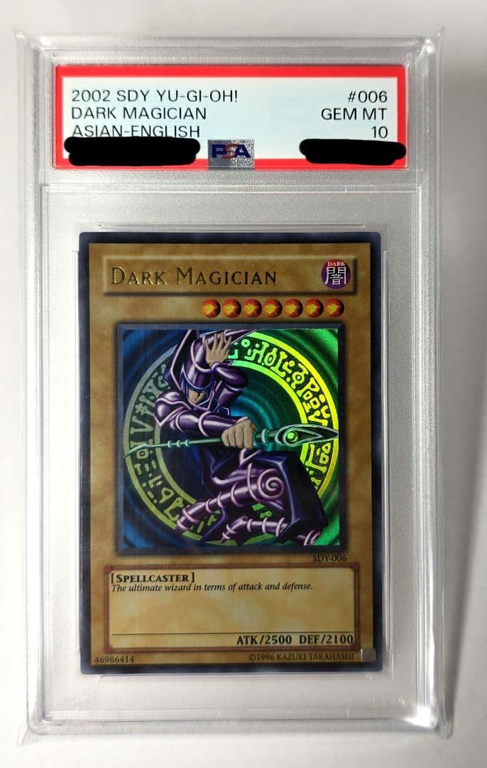 【鑑定品 PSA10】世界6枚　ブラックマジシャン　旧アジア版　SDY-006