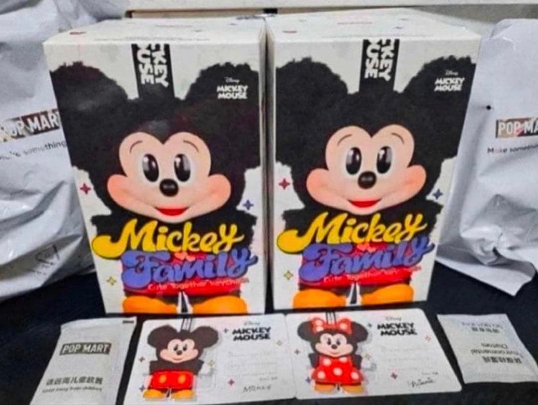 すぐ発送可能　新品 POPMART ディズニーキーホルダーアソートミッキーとミニ