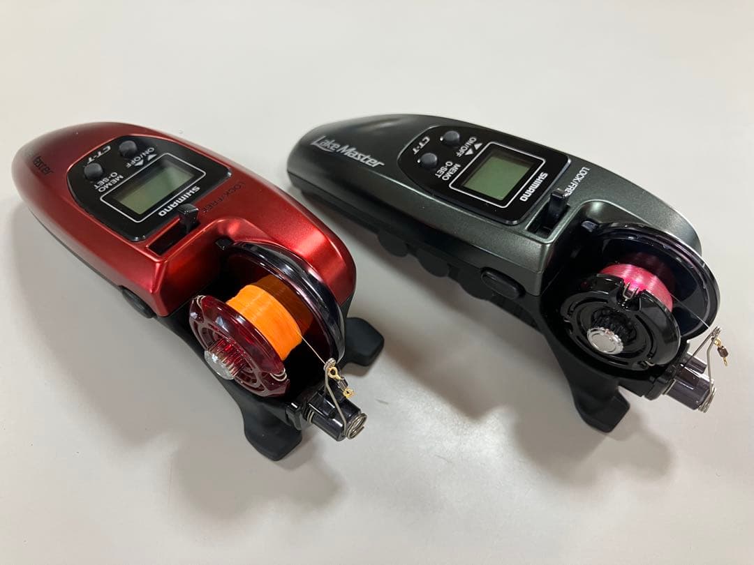 美品　ワカサギ電動リール　シマノレイクマスターCT-T 2台セット