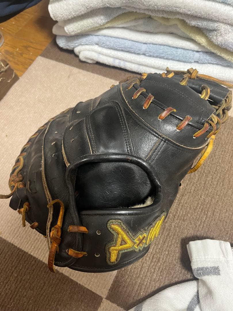 Axel キャッチャーグローブ 黒 レザー