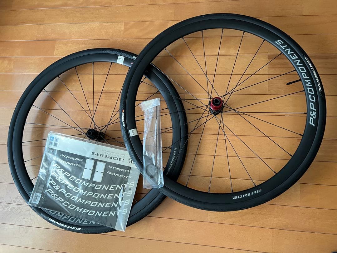 【美品】ロードバイク ホイール P&P Boreas + GP5000