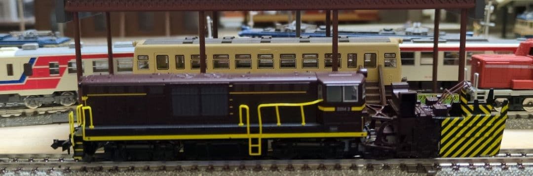 鉄道模型 国鉄DD14 3 茶色 除雪機関車