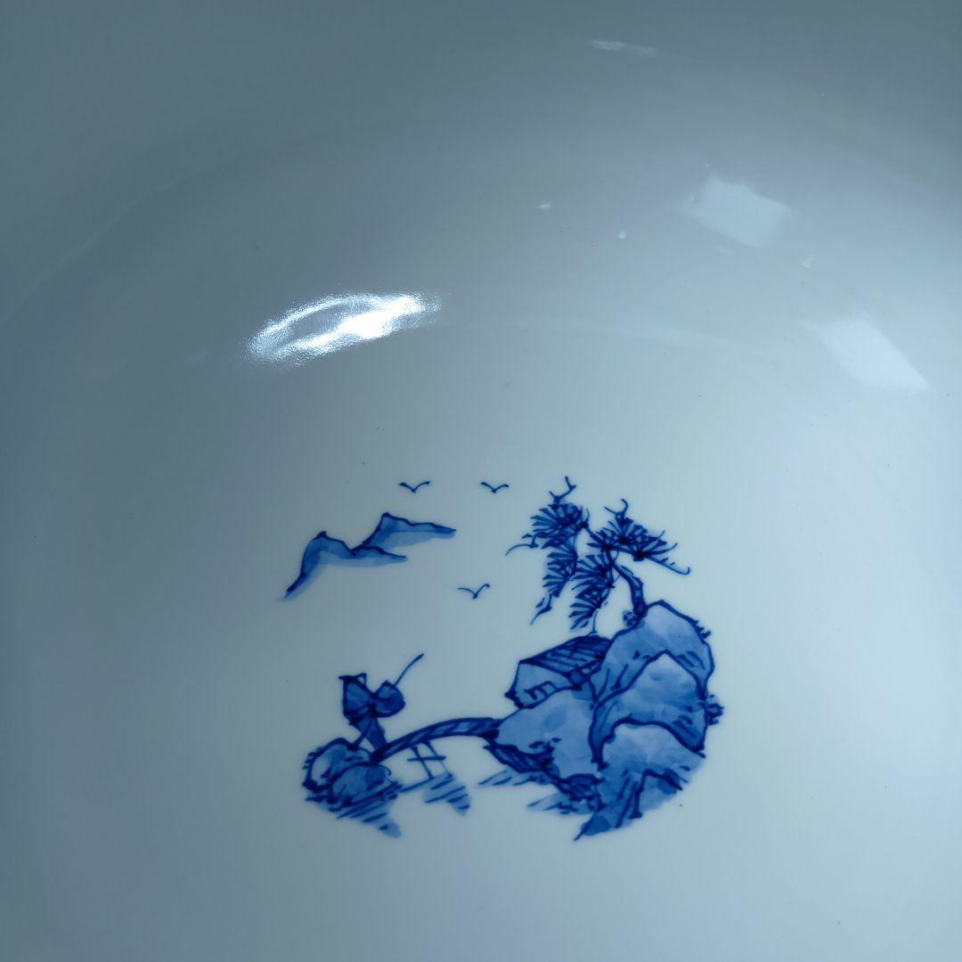値下げ茶道具　加藤幸治作　山水絵　水指　 共箱　未使用品　美品