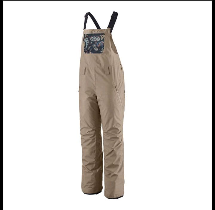 Patagoniaのレディースパウダータウン スキー スノーボード ビブパンツ
