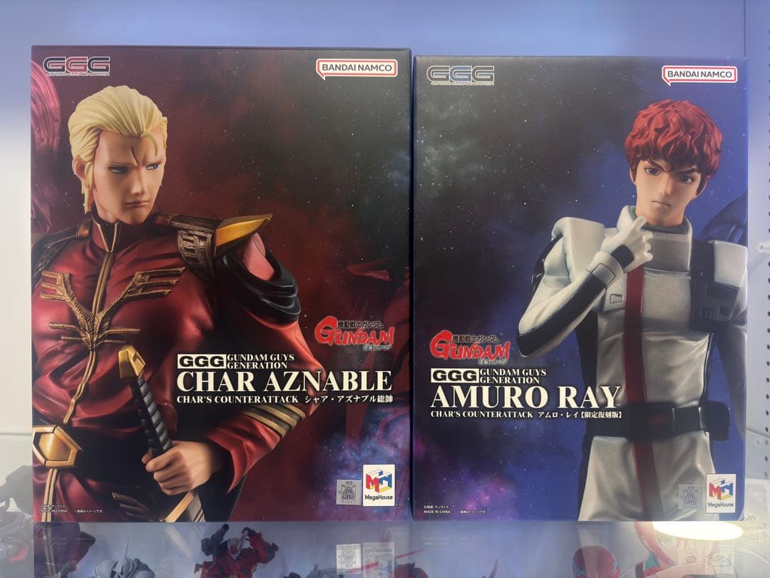 メガハウス　GGGシリーズ　アムロ・レイ　シャア・アズナブル