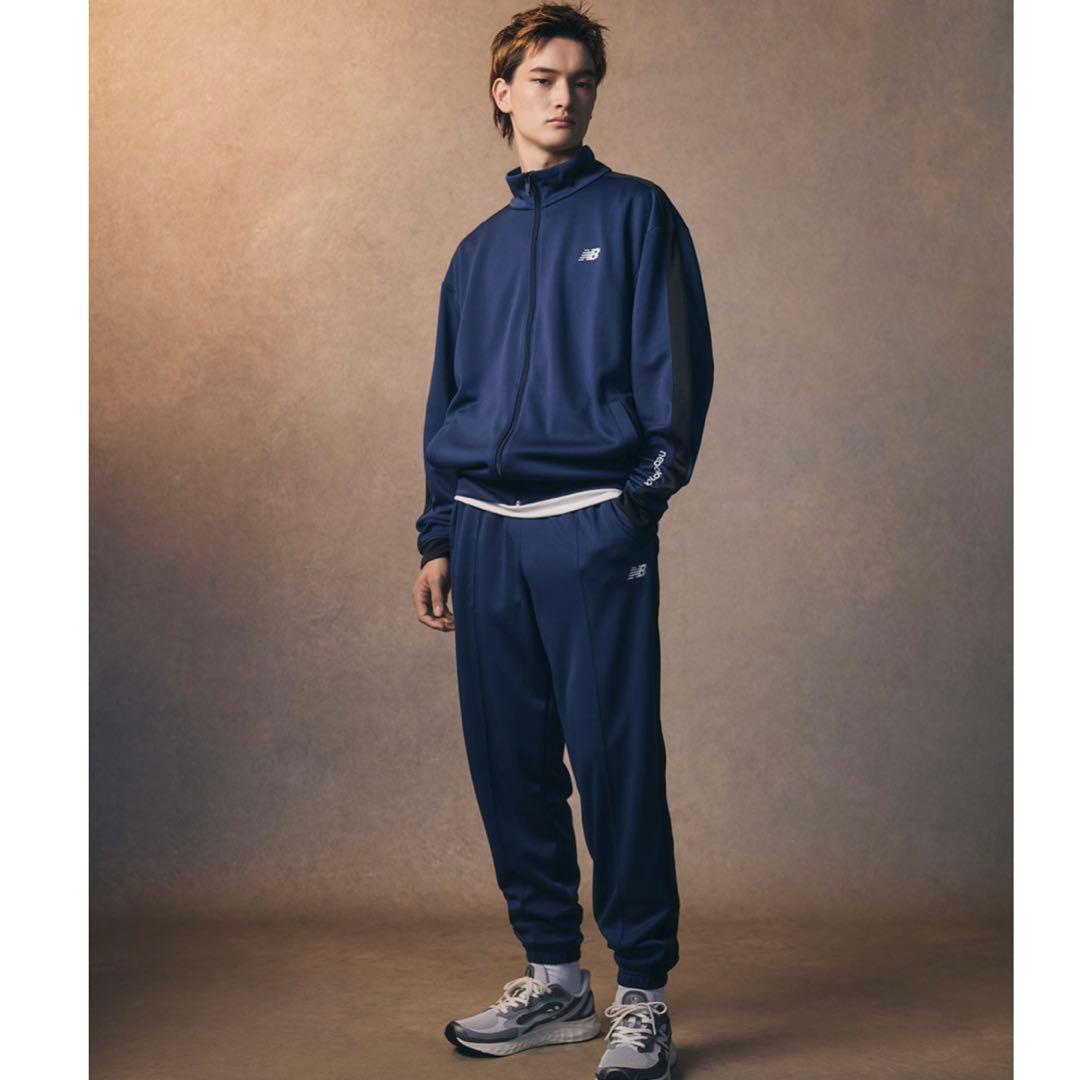 【美品】大谷翔平着用 NB ニューバランス ジャージ 上下セット S ネイビー
