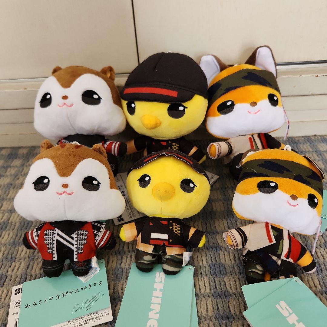 SHINee 　ANIMAL 　COORDY　ちょこんとぬいぐるみなど6個セット