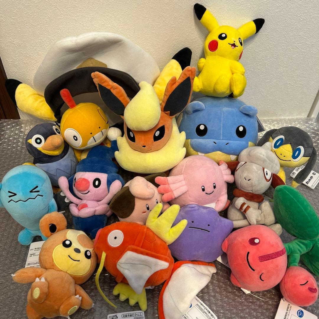 【新品】Pokémon ぬいぐるみ ピカチュウ メタモン ブースター まとめ売り