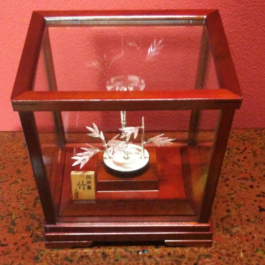 MINTON*　　純銀製　盆栽　竹　大淵光則作　銀工芸