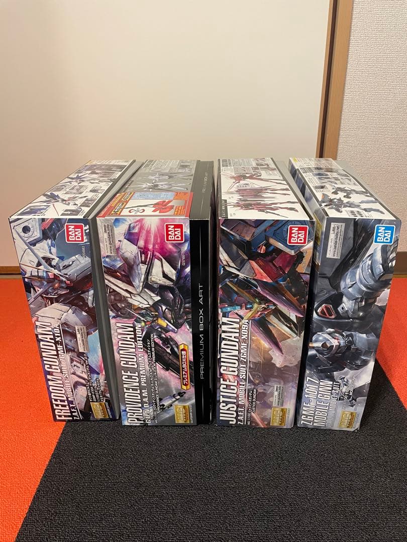 ガンプラSEED フリーダム　ジャスティス　プロビデンス　ジン　MGセット