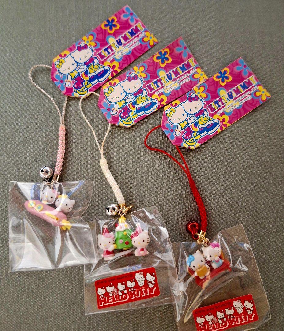 激レア☆ハローキティ 根付けストラップ KITTY＆MIMMY まとめ売り