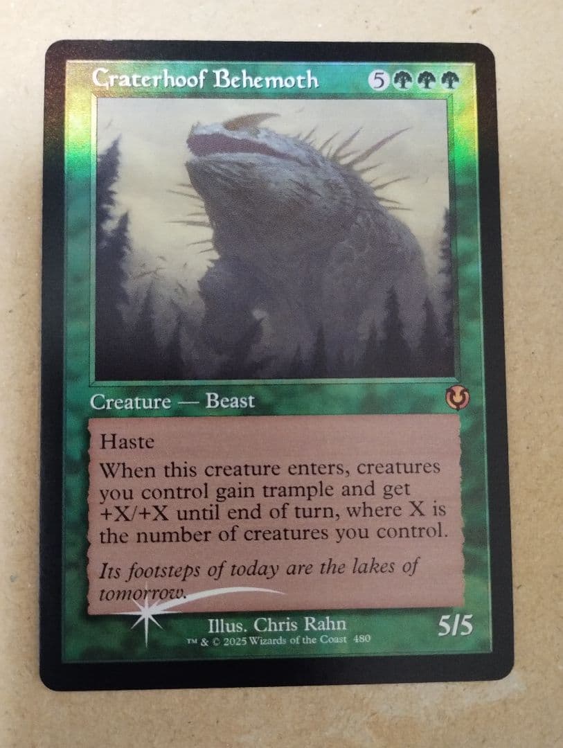 MTG　孔蹄のビヒモス　英語版旧枠FOIL1枚　イニストラードリマスター